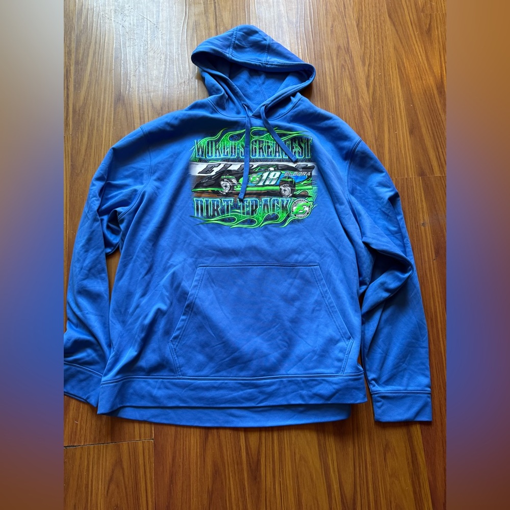 Blue Graphic Men's Hoodie size 4XL